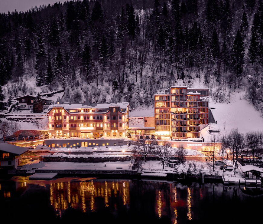 Außenansicht der Residence Bellevue Zell am See Winter