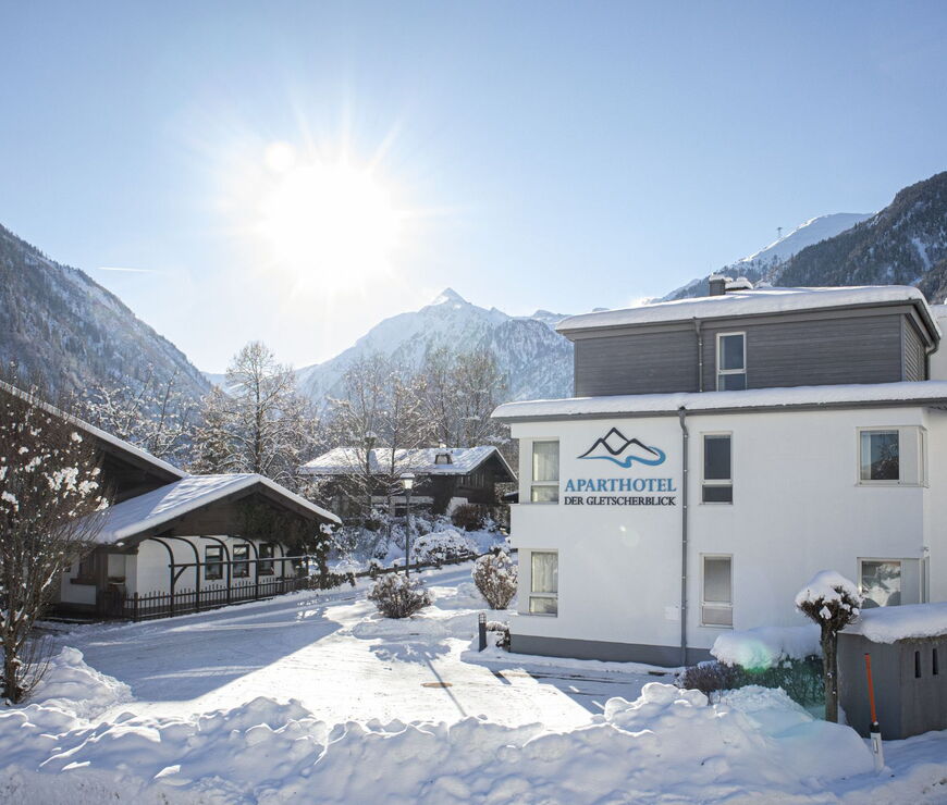 Exterior view of the Gletscherblick Kaprun winter