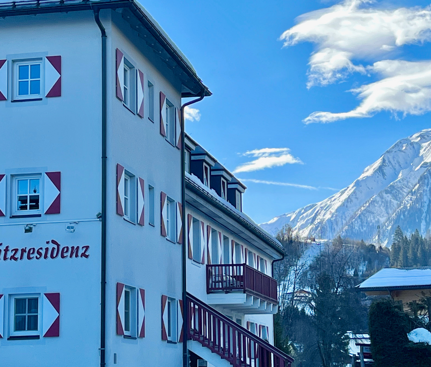 Exterior view of the Kitz Residence Kaprun winter