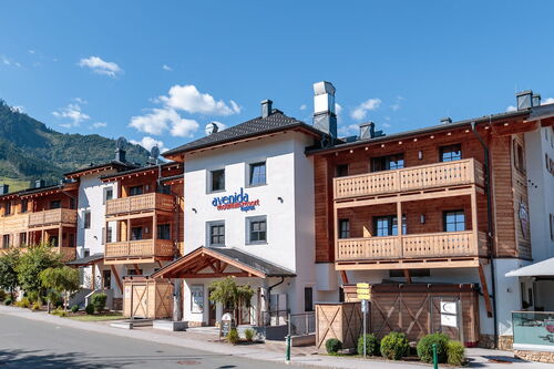 Vogelperspektive des Avenida Mountain Resort Kaprun