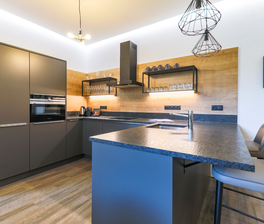 Fully equipped kitchen in the Kitz Residenz Kaprun