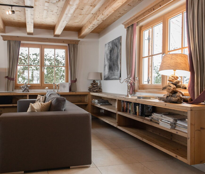 Panorama Chalet Kaprun: Cozy living area