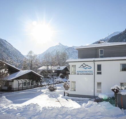 Exterior view of the Gletscherblick Kaprun winter Exterior view of the Gletscherblick Kaprun winter