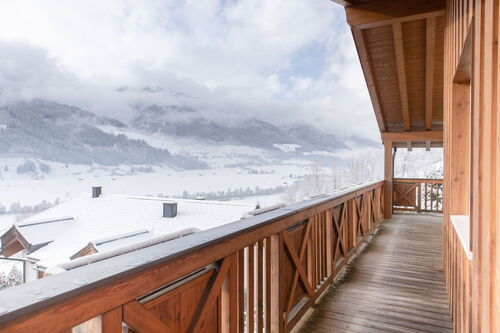 View from the balcony of the Panorama Chalet Kaprun